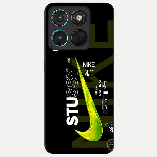  Neon Street Edition Glass Case For Moto G57 Power back cover – full design glossy printed glass finish