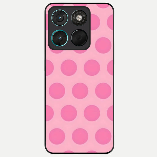 Sweet Dot Dreams Glass Case For Moto G57 Power back cover – full design glossy printed glass finish