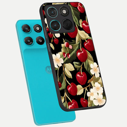  Blooming Spendor Bird phone case For Moto G57 Power showing premium glass back cover with detailed artwork