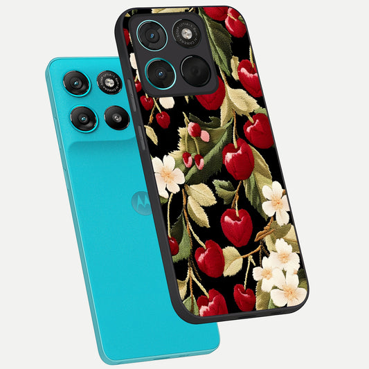  Blooming Spendor Bird phone case For Moto G57 Power showing premium glass back cover with detailed artwork