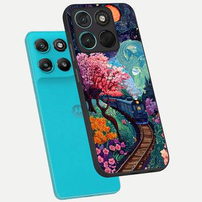  Digital Art phone case For Moto G57 Power showing premium glass back cover with detailed artwork