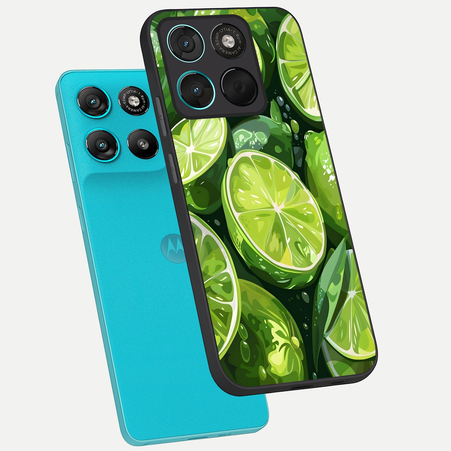  Green Kawasaki phone case For Moto G57 Power showing premium glass back cover with detailed artwork