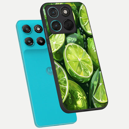  Green Kawasaki phone case For Moto G57 Power showing premium glass back cover with detailed artwork