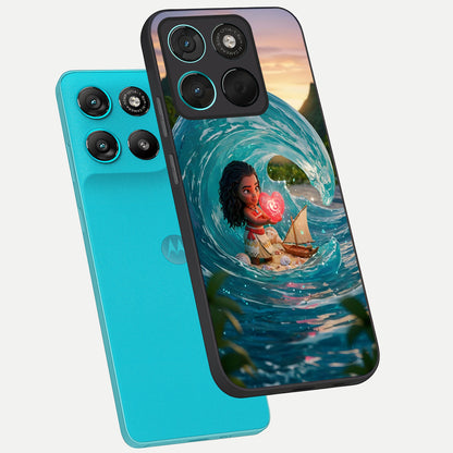  Heart of Ocean phone case For Moto G57 Power showing premium glass back cover with detailed artwork