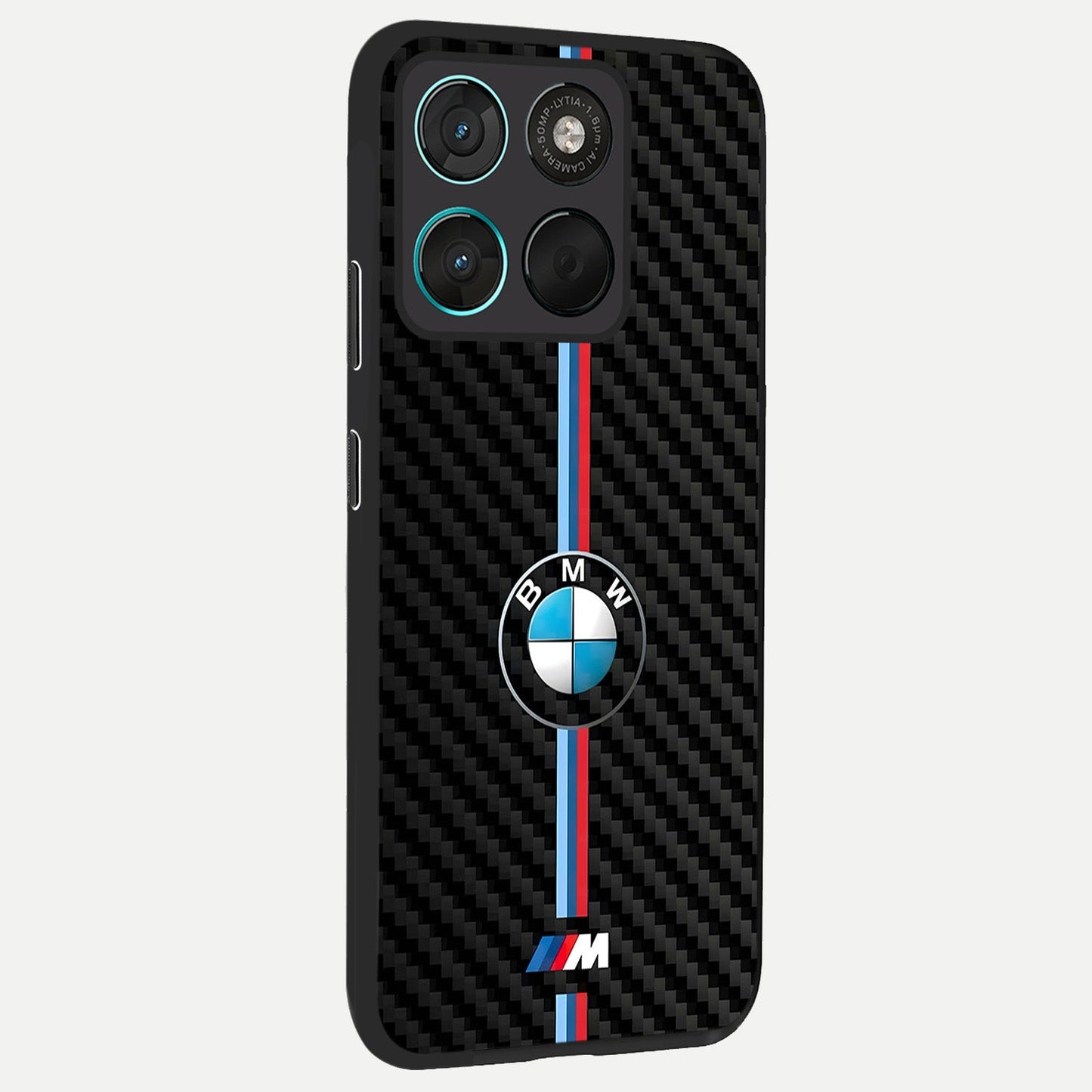  BMW Pattern back cover For Moto G57 Power slim fit glass case with vibrant aesthetic design