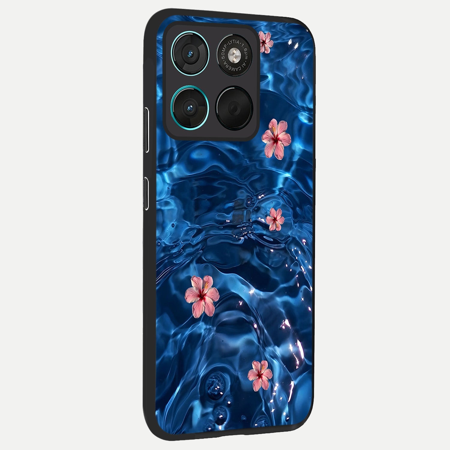  Bloom Thread Art back cover For Moto G57 Power slim fit glass case with vibrant aesthetic design