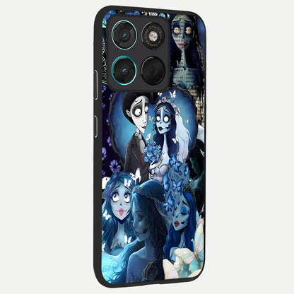  Butterfly Ghost Soul back cover For Moto G57 Power slim fit glass case with vibrant aesthetic design