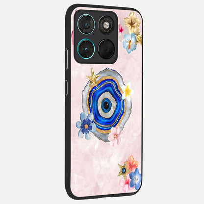  Divine Aura Bloom back cover For Moto G57 Power slim fit glass case with vibrant aesthetic design