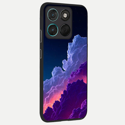  Dreamy Cloud Skies back cover For Moto G57 Power slim fit glass case with vibrant aesthetic design