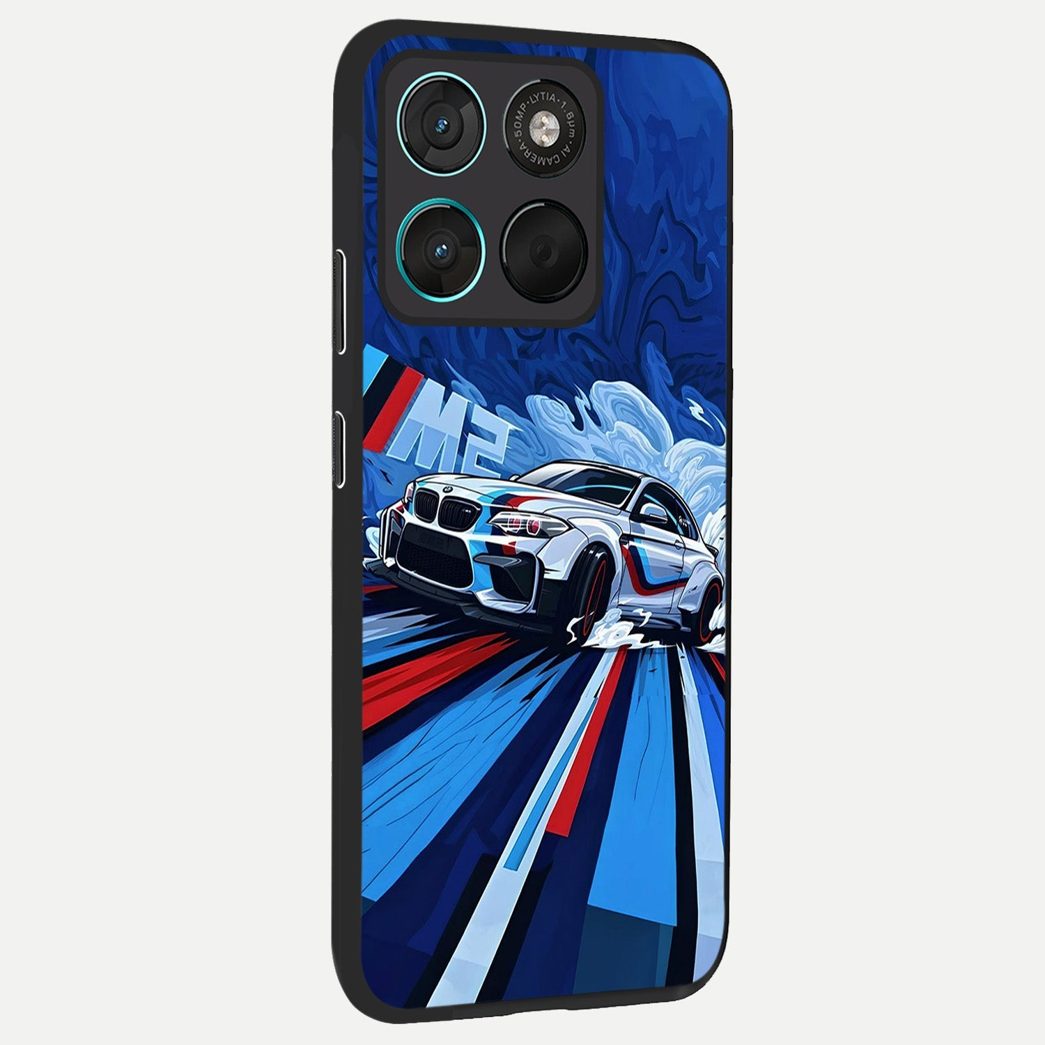  Drift Power Rush back cover For Moto G57 Power slim fit glass case with vibrant aesthetic design