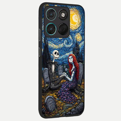  Eternal Night Love back cover For Moto G57 Power slim fit glass case with vibrant aesthetic design