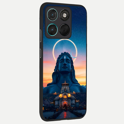  Eternal Shiva Aura back cover For Moto G57 Power slim fit glass case with vibrant aesthetic design