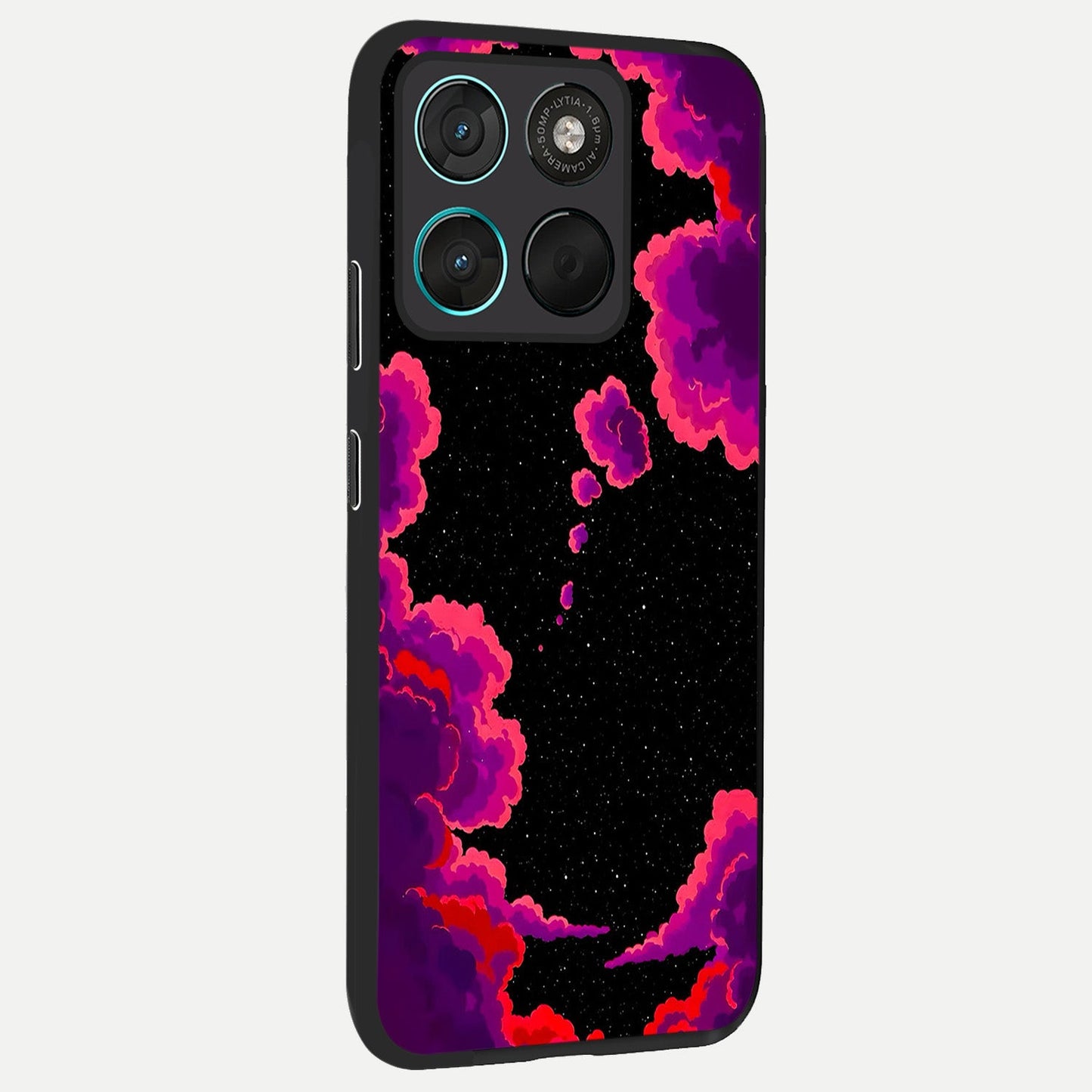  Galaxy Dream Frame back cover For Moto G57 Power slim fit glass case with vibrant aesthetic design