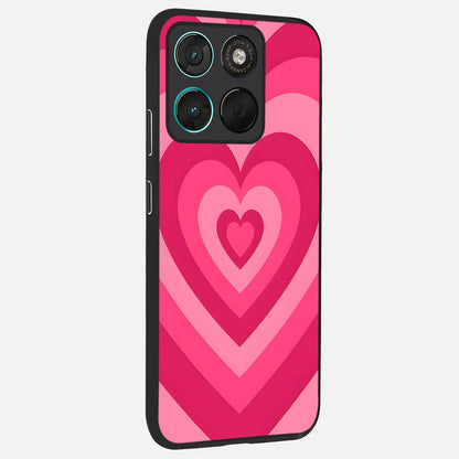  Layered Love Hearts back cover For Moto G57 Power slim fit glass case with vibrant aesthetic design