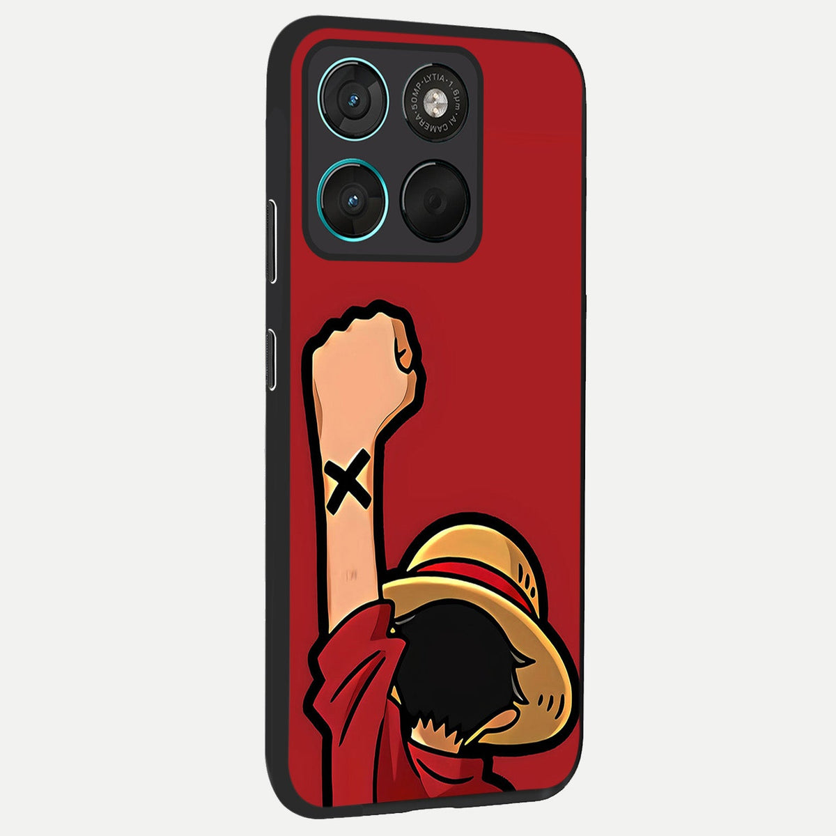  Luffy X Spirit back cover For Moto G57 Power slim fit glass case with vibrant aesthetic design