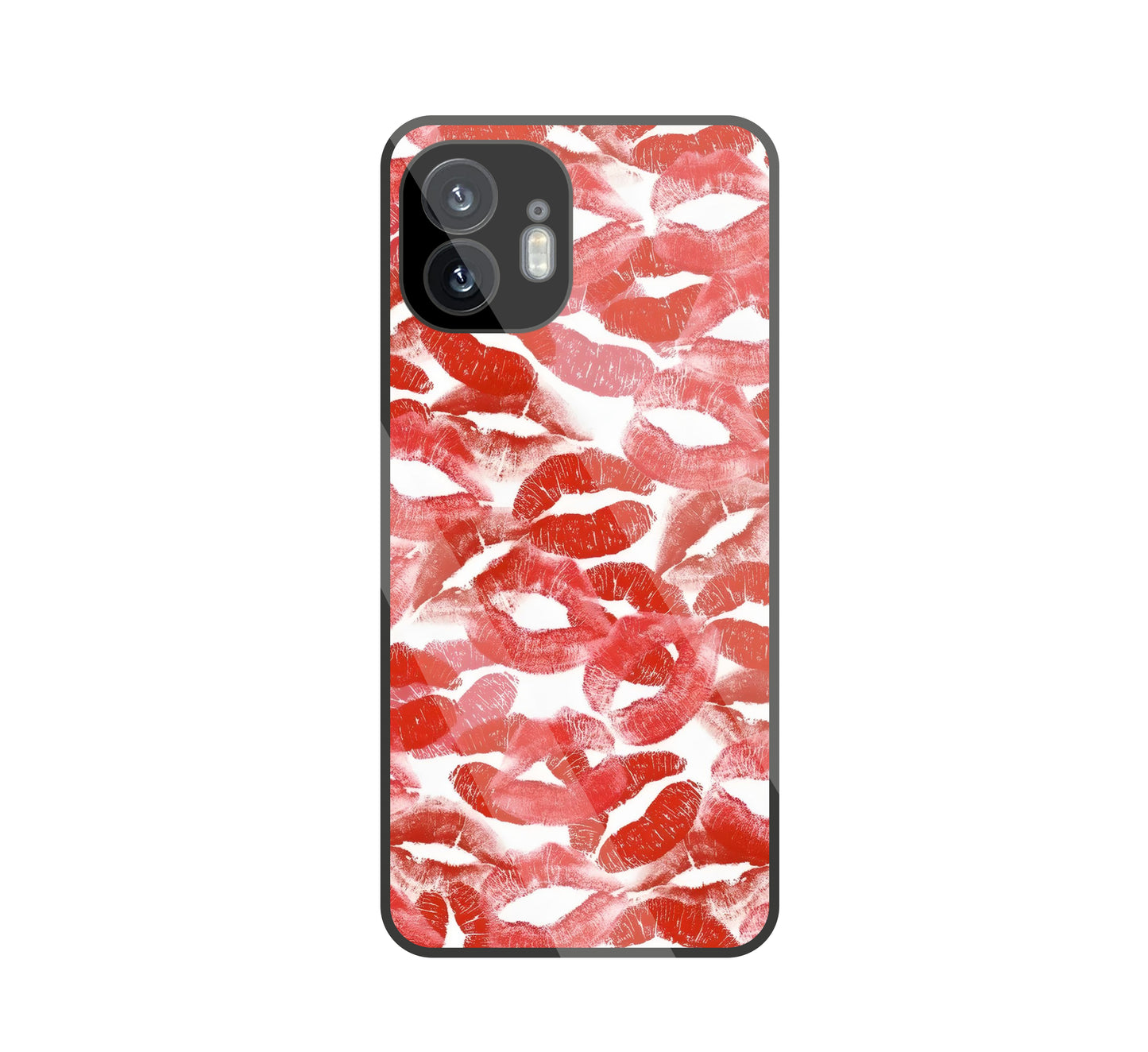Multi Lips Kisses Glass Case For Nothing Phone 2