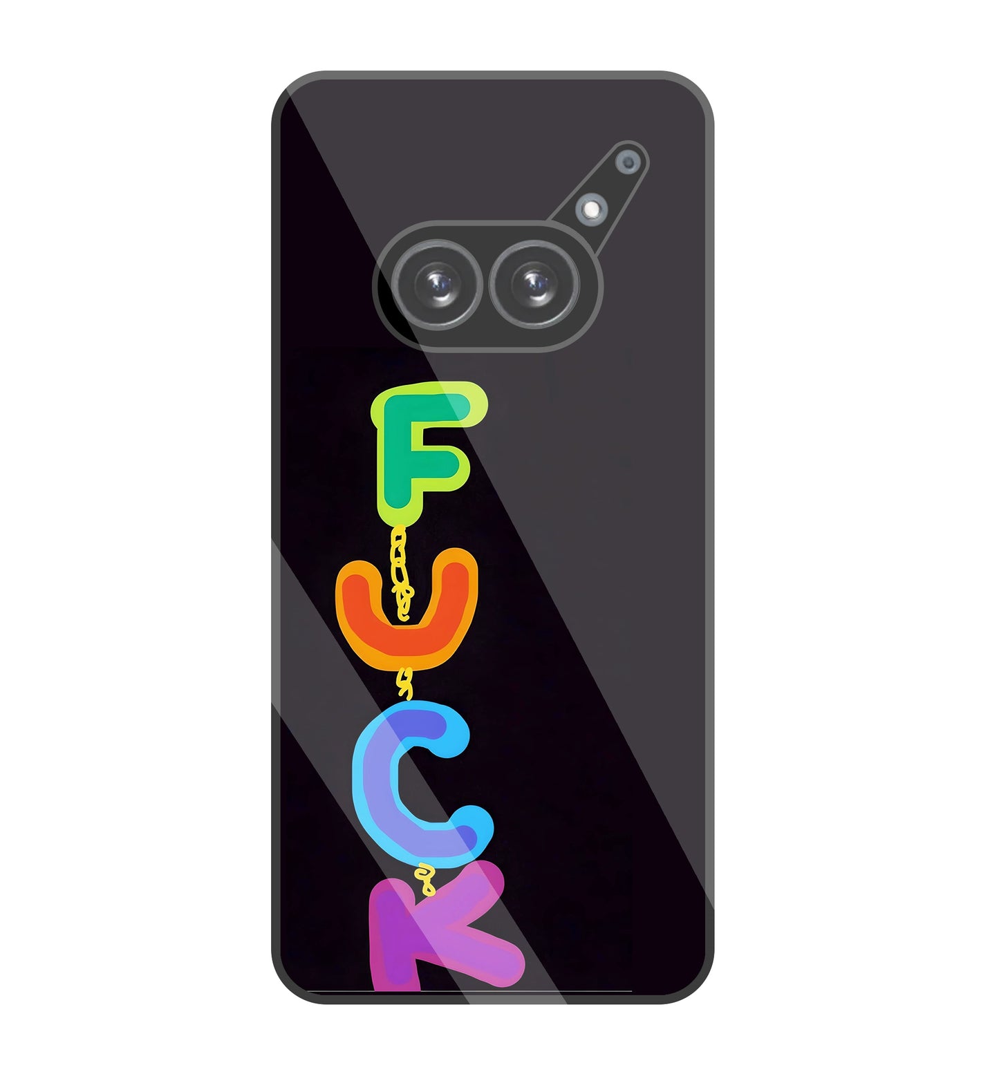 Multicolor Fuck glass Case For Nothing Phone 2A