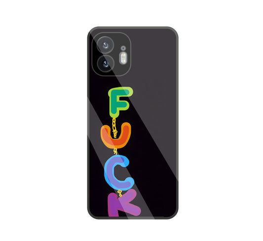 Multicolor Fuck glass Case For Nothing Phone 2