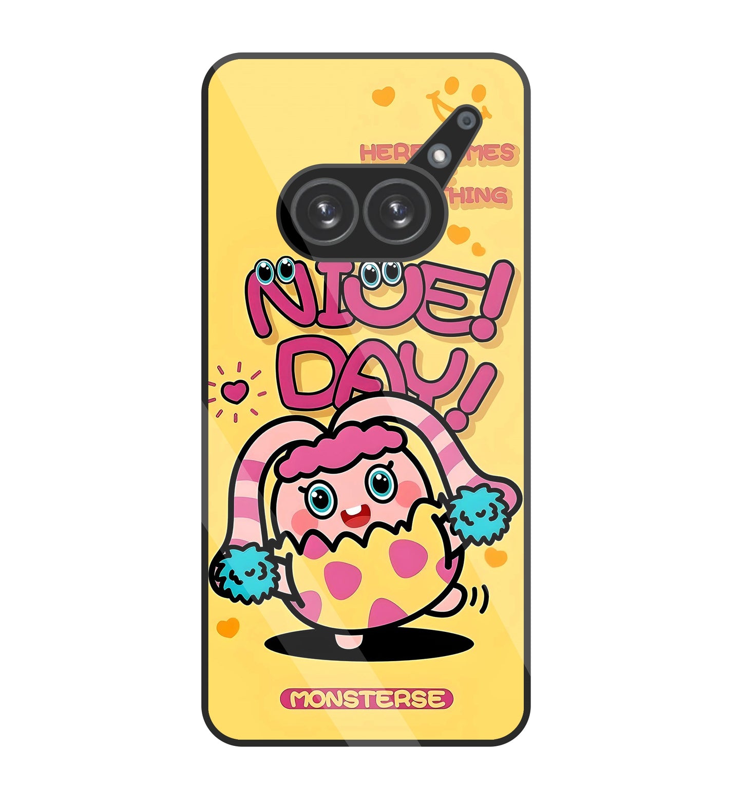 Nice Day Monsterse Yellow Glass Case For Nothing Phone 2A