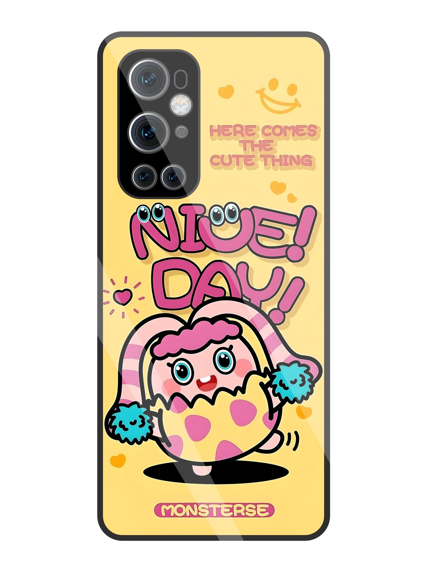 Nice Day Monsterse Yellow Glass Case For OnePlus 9 Pro