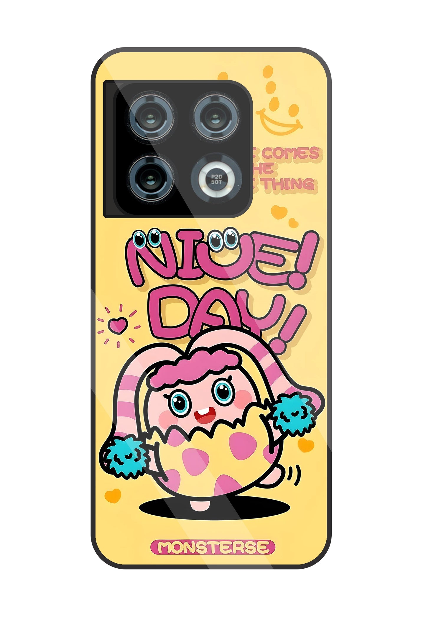 Nice Day Monsterse Yellow Glass Case For OnePlus 10 Pro