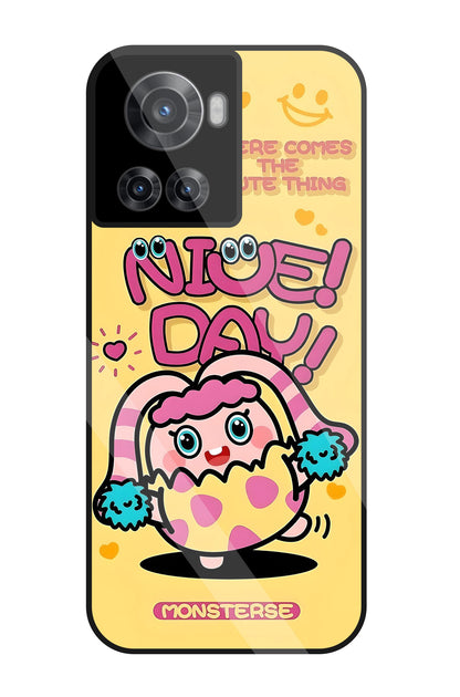Nice Day Monsterse Yellow Glass Case For OnePlus 10R