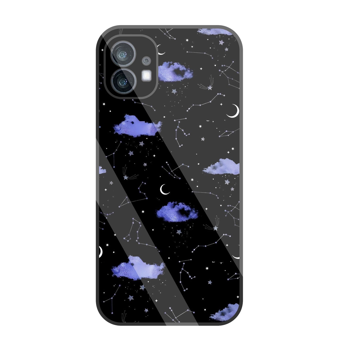 Night Sky Constellations and Stars Glass Case For Nothing Phone 1