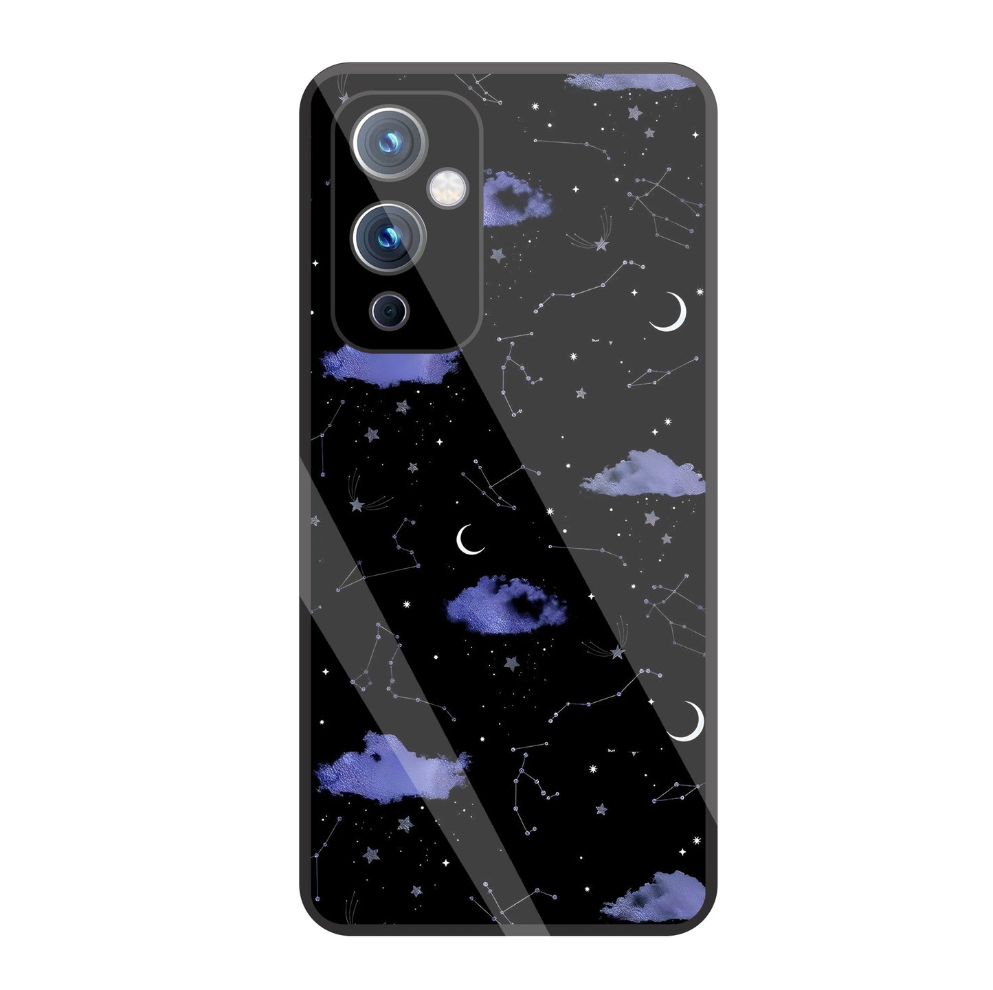 Night Sky Constellations And Stars Glass Case For OnePlus 9