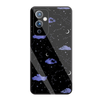 Night Sky Constellations And Stars Glass Case For OnePlus 9