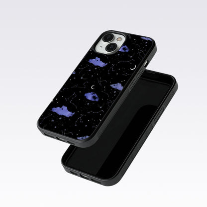 Night Sky Constellations and Stars Glass Case For Nothing Phone 1