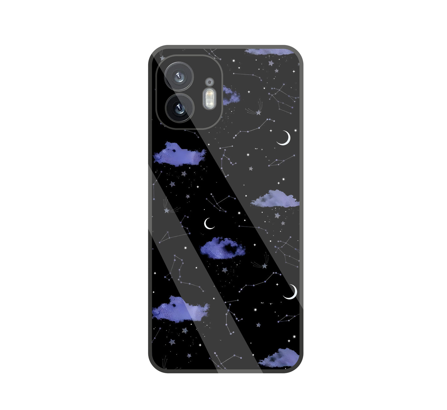Night Sky Constellations and Stars glass Case For Nothing Phone 2