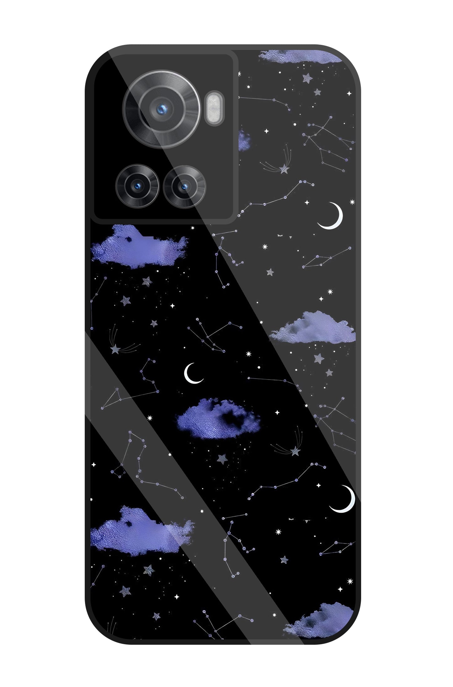 Night Sky Constellations And Stars Glass Case For OnePlus 10R