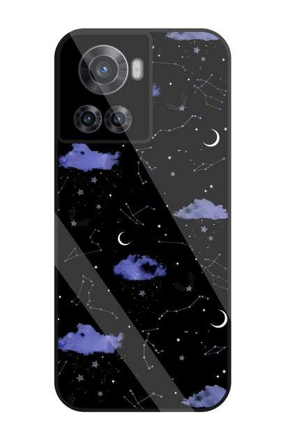 Night Sky Constellations And Stars Glass Case For OnePlus 10R