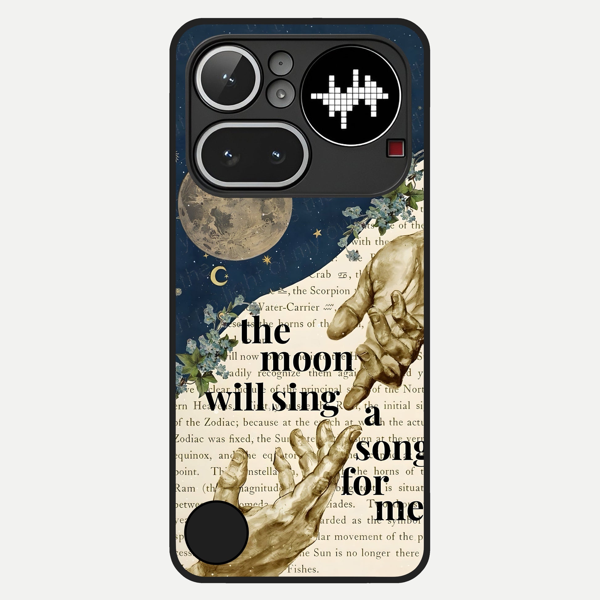  Aesthetic Divine Glass Case For Nothing Phone 4A Pro back cover – full design glossy printed glass finish