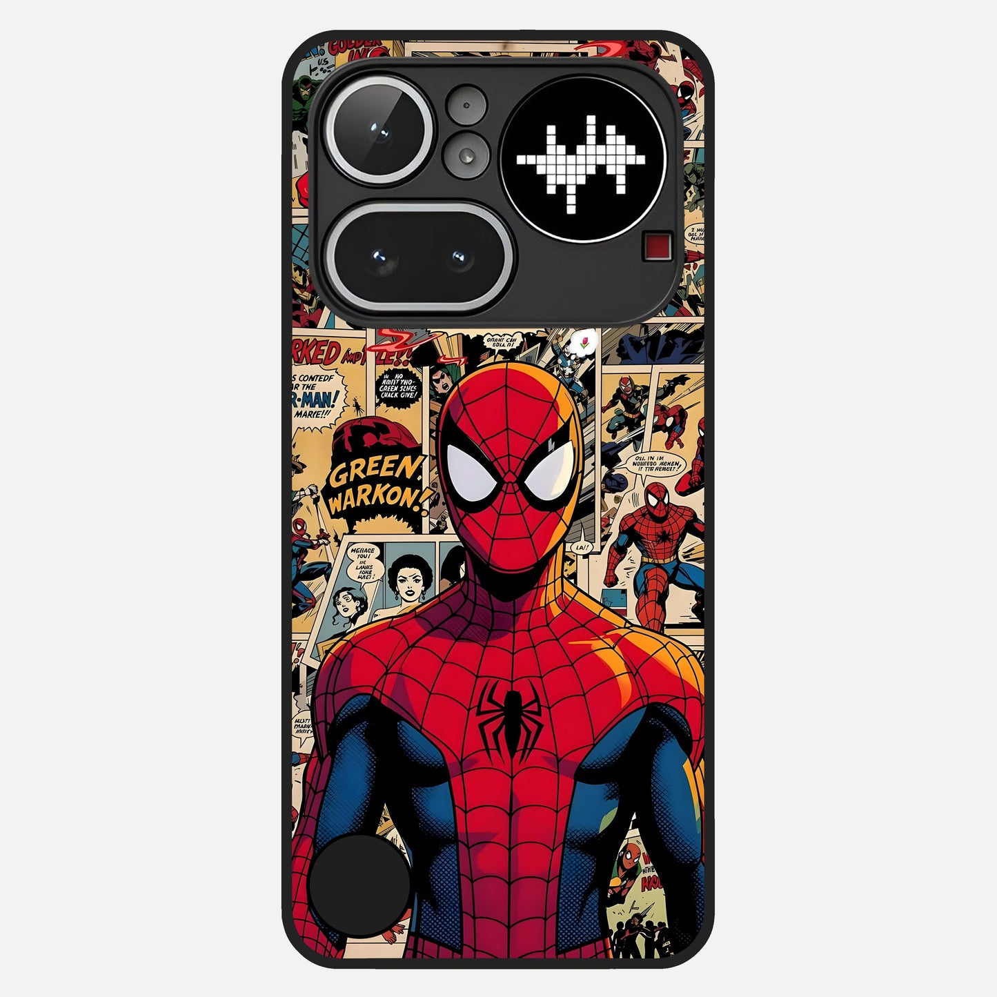  Aesthetic Spider Glass Case For Nothing Phone 4A Pro back cover – full design glossy printed glass finish