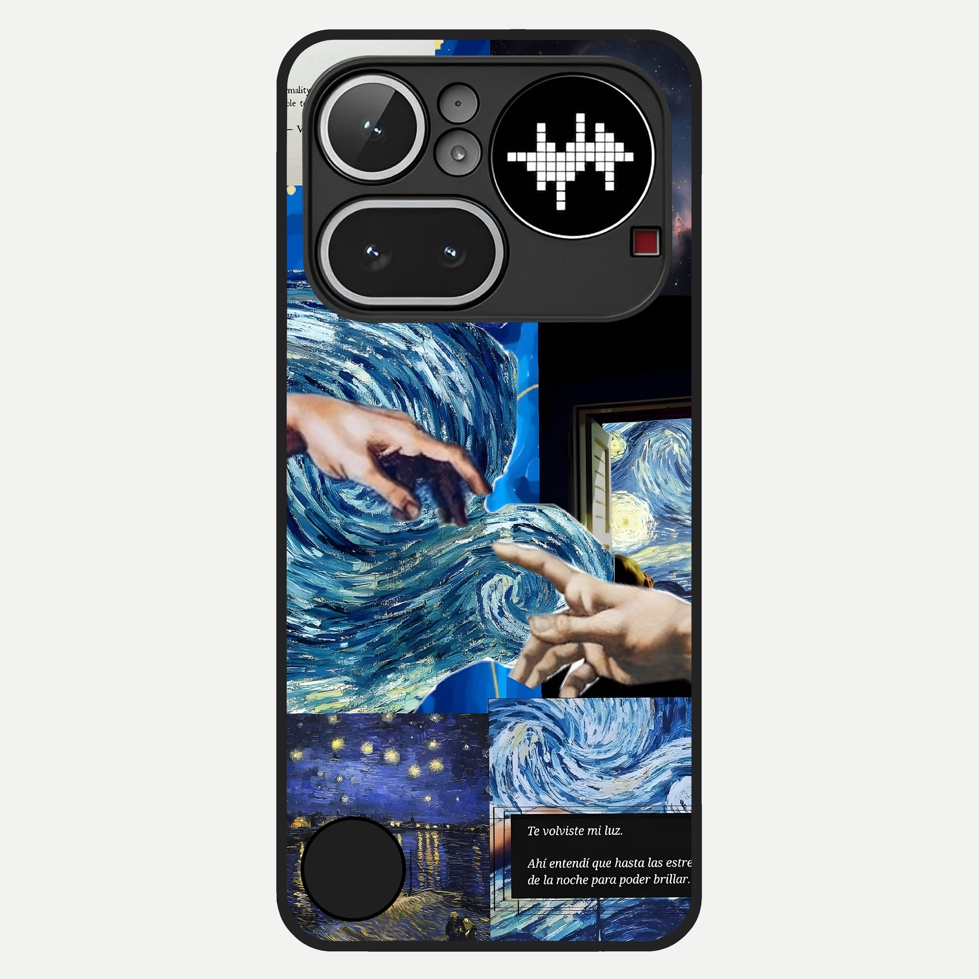  Aesthetic Vando Hands Glass Case For Nothing Phone 4A Pro back cover – full design glossy printed glass finish