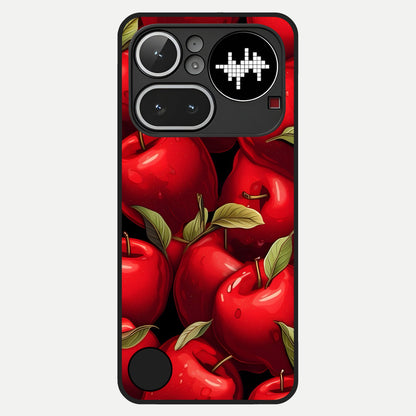  Apple Pattern Glass Case For Nothing Phone 4A Pro back cover – full design glossy printed glass finish