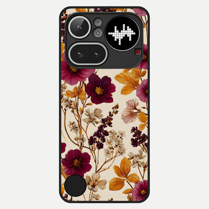  Autumn Wine Bloom Glass Case For Nothing Phone 4A Pro back cover – full design glossy printed glass finish