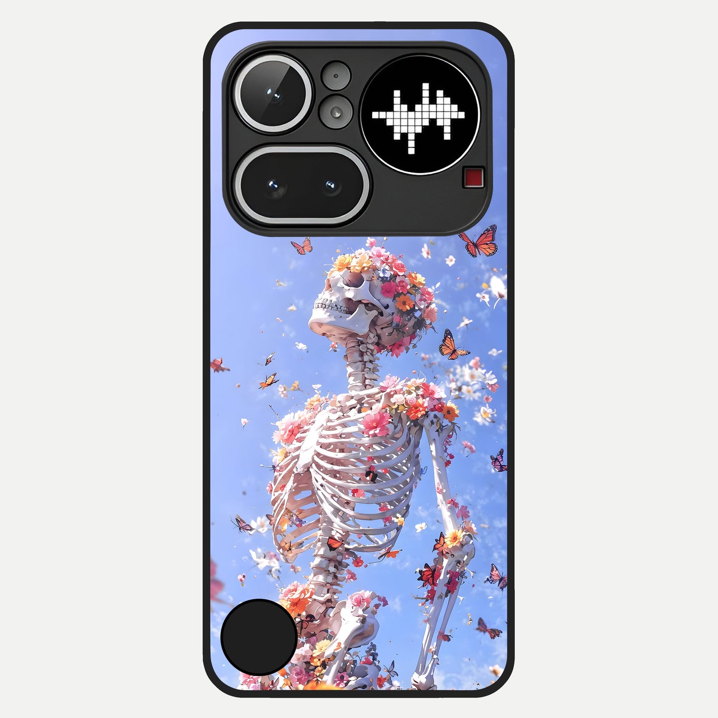  Bloom Beyond Bones Glass Case For Nothing Phone 4A Pro back cover – full design glossy printed glass finish