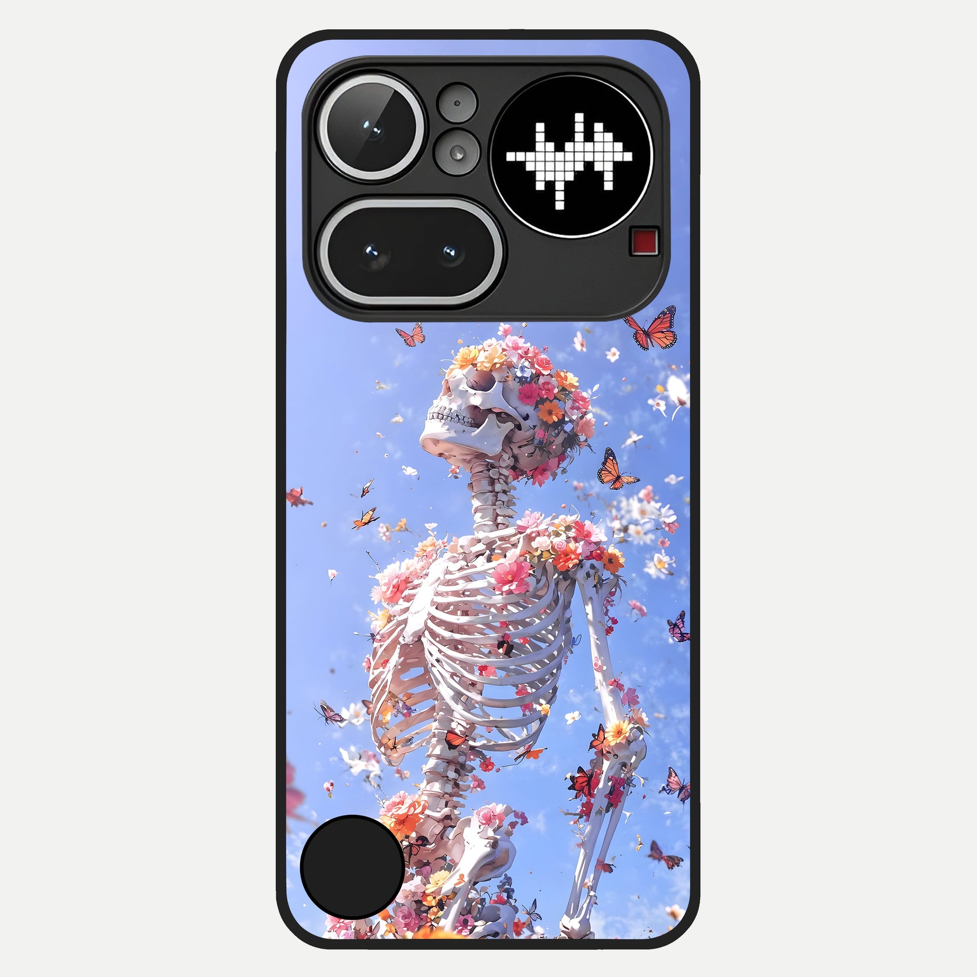  Bloom Beyond Bones Glass Case For Nothing Phone 4A Pro back cover – full design glossy printed glass finish