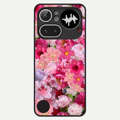  Bloom Crush Fantasy Glass Case For Nothing Phone 4A Pro back cover – full design glossy printed glass finish