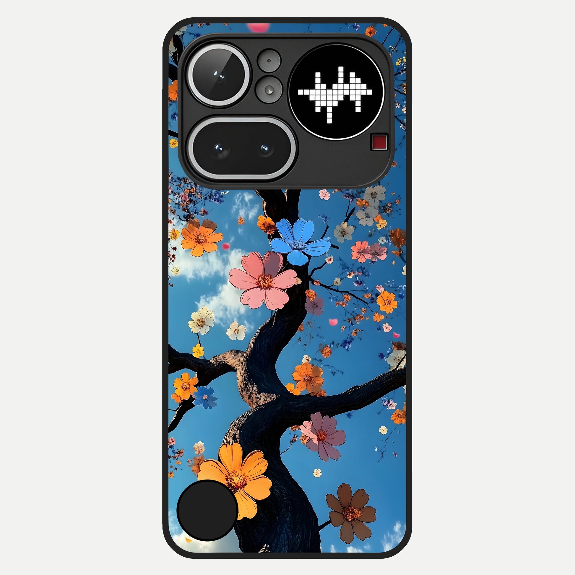  Blossom Dream Sky Glass Case For Nothing Phone 4A Pro back cover – full design glossy printed glass finish