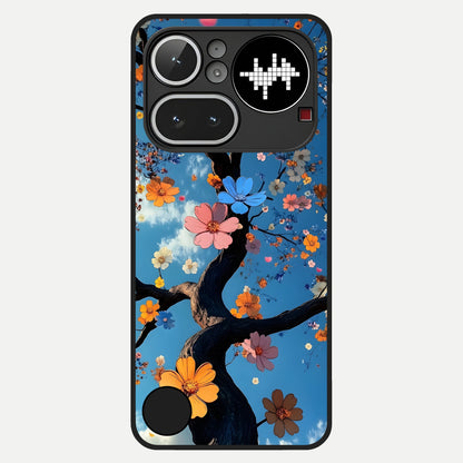 Blossom Dream Sky Glass Case For Nothing Phone 4A Pro back cover – full design glossy printed glass finish