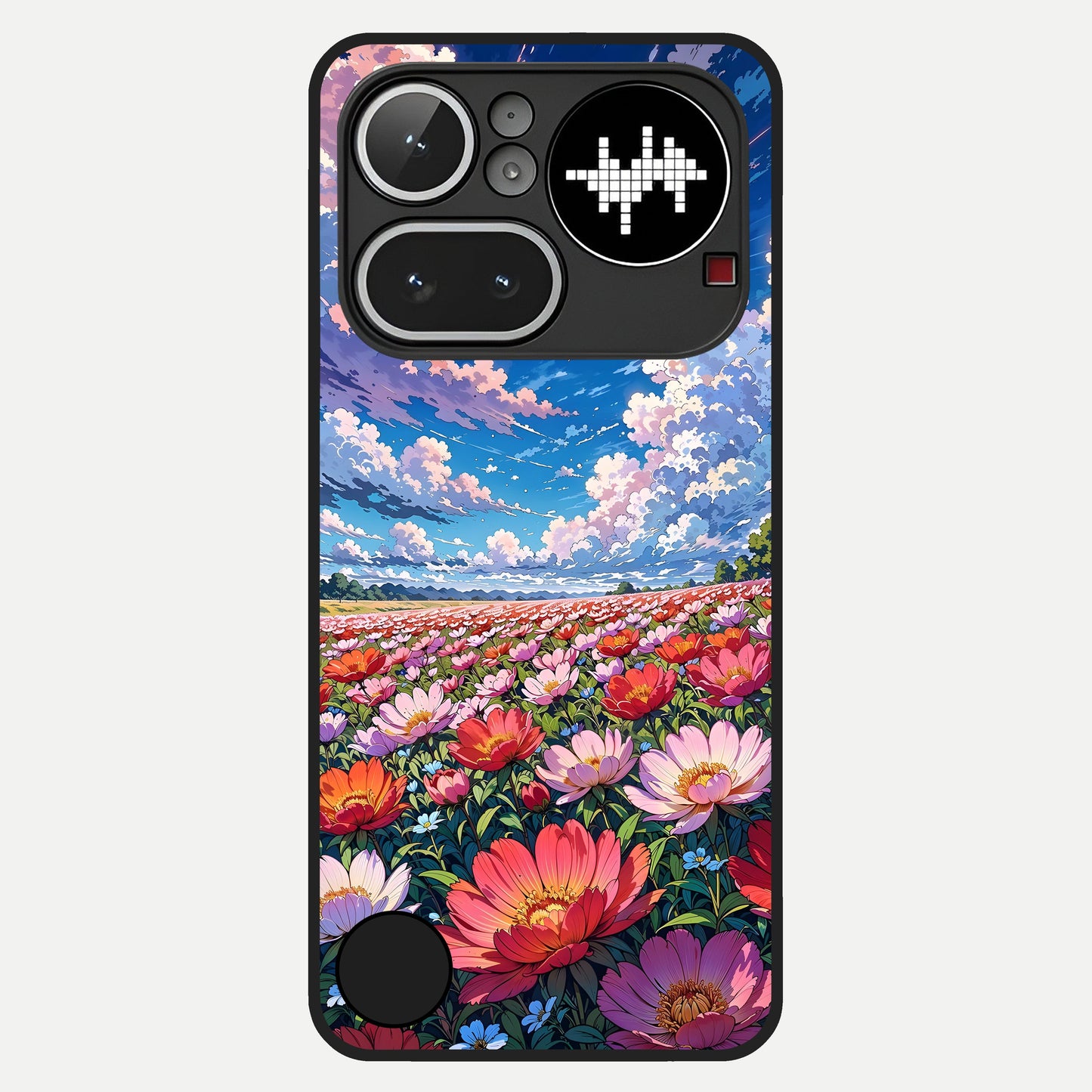  Blossom Sky Field Glass Case For Nothing Phone 4A Pro back cover – full design glossy printed glass finish