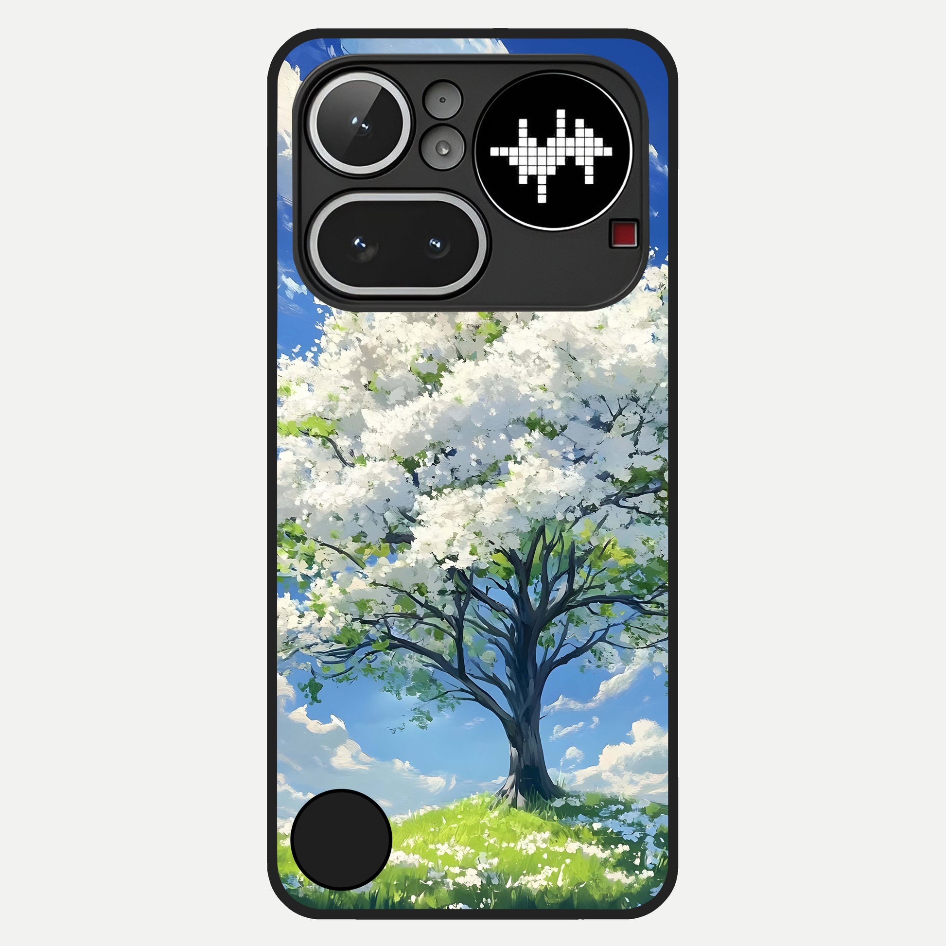  Blossom Sky Serenity Glass Case For Nothing Phone 4A Pro back cover – full design glossy printed glass finish