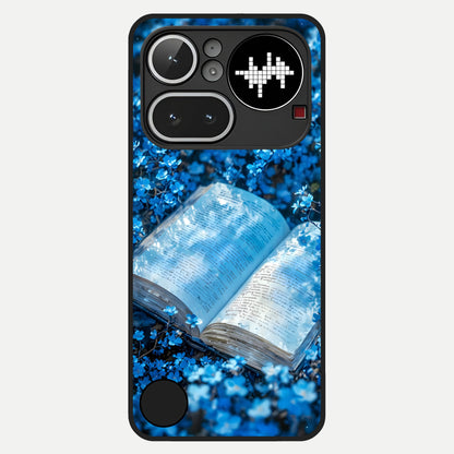  Blue Bloom Tales Glass Case For Nothing Phone 4A Pro back cover – full design glossy printed glass finish