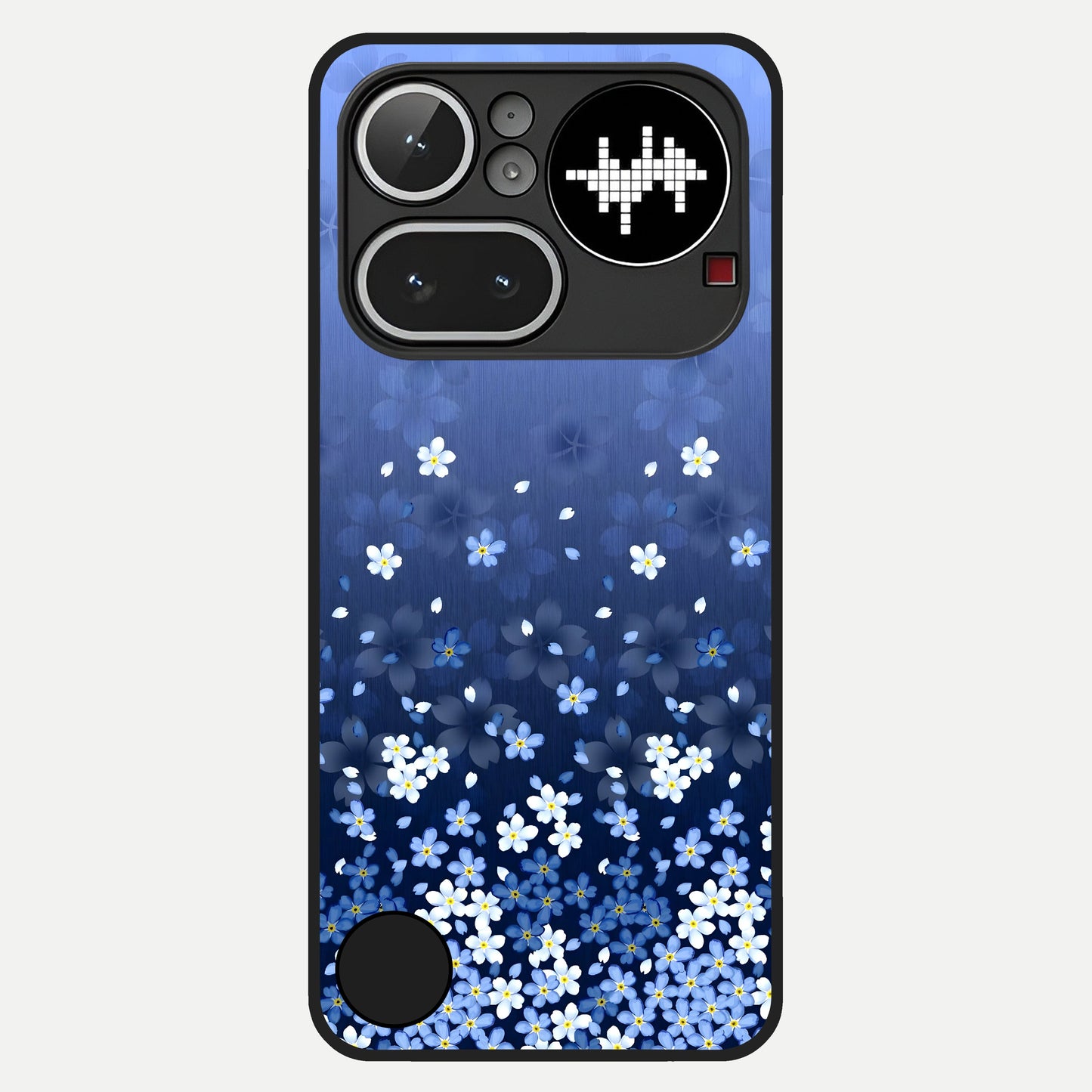  Blue Starry Glass Case For Nothing Phone 4A Pro back cover – full design glossy printed glass finish