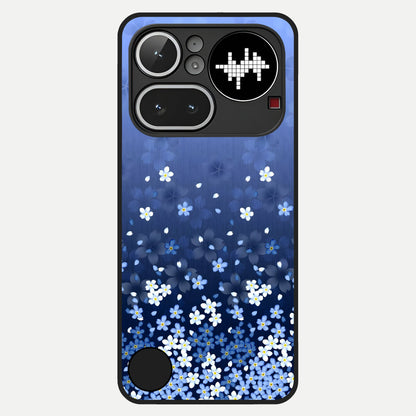  Blue Starry Glass Case For Nothing Phone 4A Pro back cover – full design glossy printed glass finish