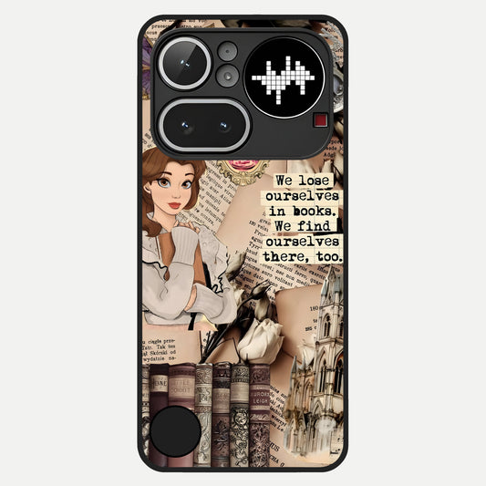  Bookish Dream World Glass Case For Nothing Phone 4A Pro back cover – full design glossy printed glass finish