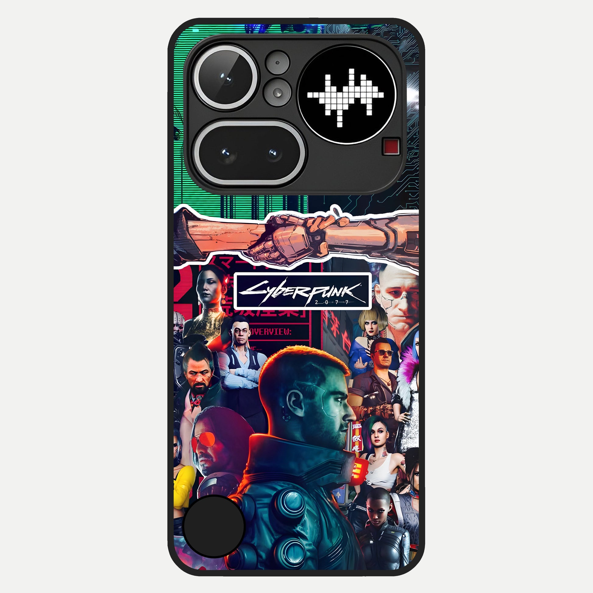  CYBERPUNK Legacy Glass Case For Nothing Phone 4A Pro back cover – full design glossy printed glass finish
